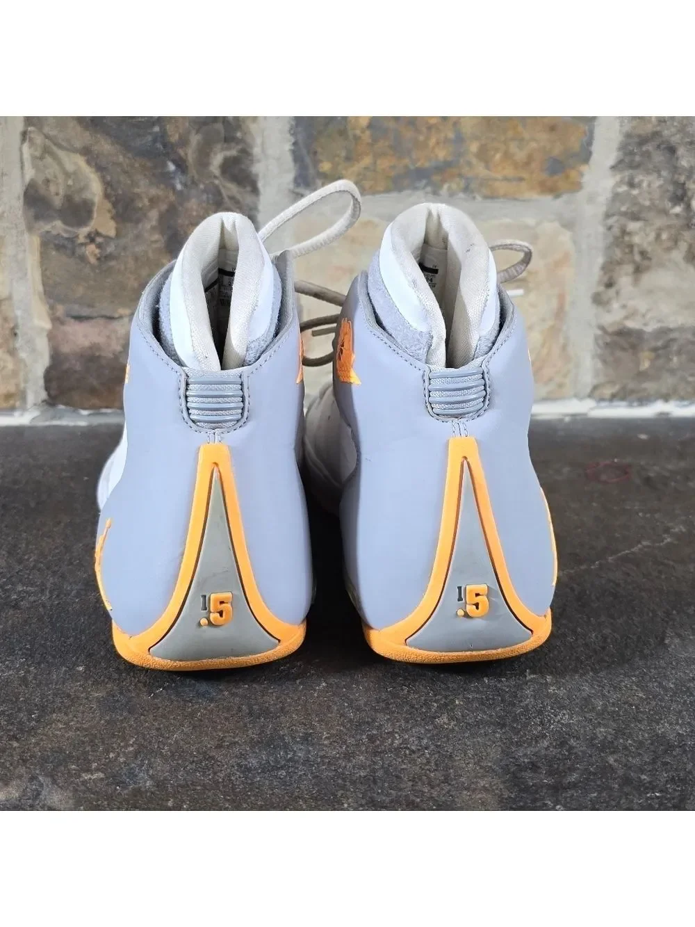 Nike Air Jordan Melo Atomic Wolf Gray Mango Shoes Carmelo 6Y